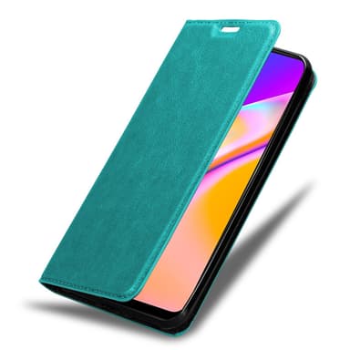 Oppo A94 5G Suojakuori Lompakkokotelo (Turkoosi)