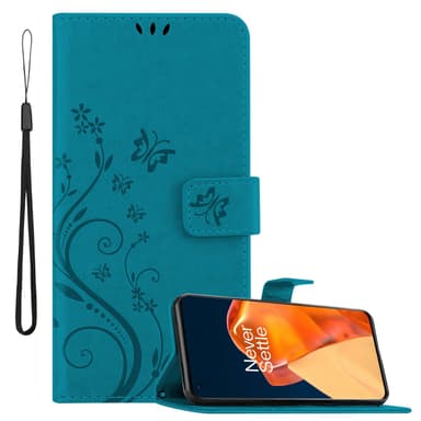 OnePlus 9 PRO Suojakuori Lompakkokotelo (Sininen)