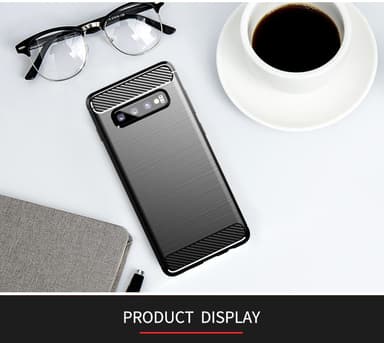 Suojakuori Samsung Galaxy S10 PLUS Kotelo (Musta)