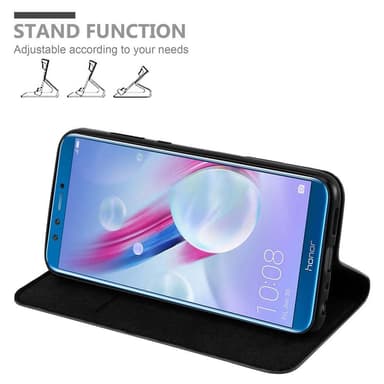 Honor 9 LITE Suojakuori Lompakkokotelo (Musta)