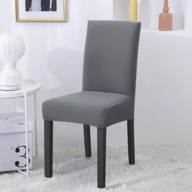 6x Tuolinpäälliset Tuolien suojus (harmaa)