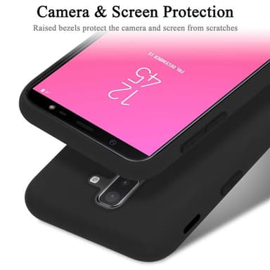 Samsung Galaxy A6 PLUS 2018 Suojakuori Kotelo (Musta)