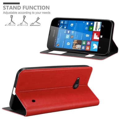 Lompakkokotelo Nokia Lumia 550 Case (Punainen)