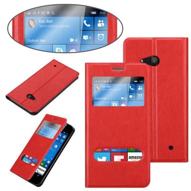 Lompakkokotelo Nokia Lumia 550 Case (Punainen)