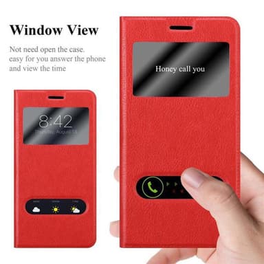 Lompakkokotelo Nokia Lumia 550 Case (Punainen)