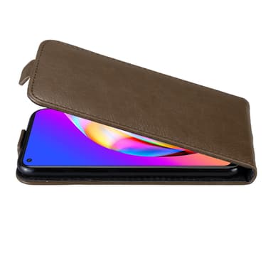 Oppo A94 5G Suojakuori Lompakkokotelo (Ruskea)
