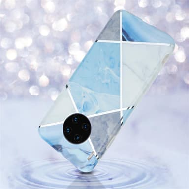 Huawei MATE 30 PRO Suojakuori Lompakkokotelo (Sininen)