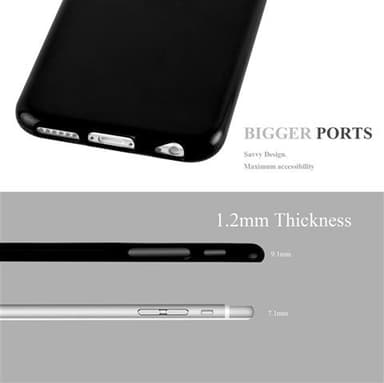 iPhone 6 / 6S Suojakuori Kotelo (Musta)
