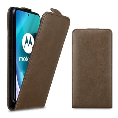 Motorola MOTO G71 5G Suojakuori Lompakkokotelo (Ruskea)
