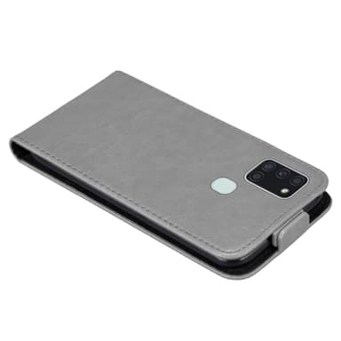 Samsung Galaxy A21s Suojakuori Lompakkokotelo (harmaa)