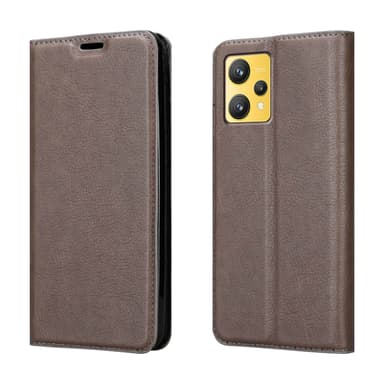 Realme 9 4G / 9 PRO+ Suojakuori Lompakkokotelo (Ruskea)