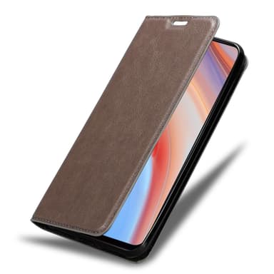 Oppo Reno4 PRO Suojakuori Lompakkokotelo (Ruskea)
