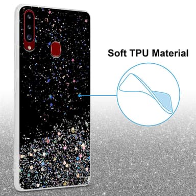 Samsung Galaxy A20s Suojakuori Kotelo (Musta)