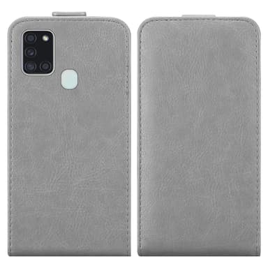 Samsung Galaxy A21s Suojakuori Lompakkokotelo (harmaa)
