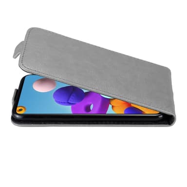 Samsung Galaxy A21s Suojakuori Lompakkokotelo (harmaa)