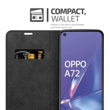 Oppo A52 Suojakuori Lompakkokotelo (Punainen)