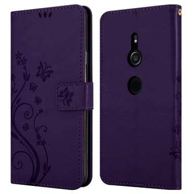 Sony Xperia XZ2 Suojakuori Lompakkokotelo (Violetti)