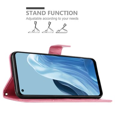 Realme 7 5G Suojakuori Lompakkokotelo (Vaaleanpunainen)