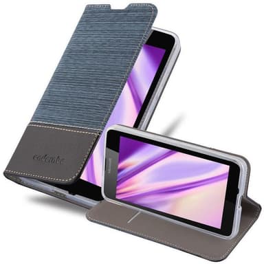 Nokia Lumia 640 Suojakuori Lompakkokotelo (Sininen)
