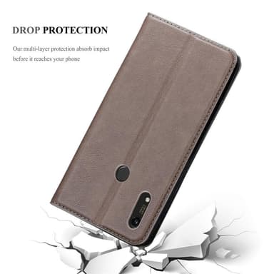 Honor 8A PRIME Suojakuori Lompakkokotelo (Ruskea)