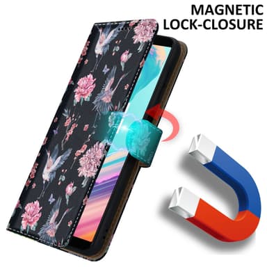 OnePlus 5T Suojakuori Lompakkokotelo (Musta)