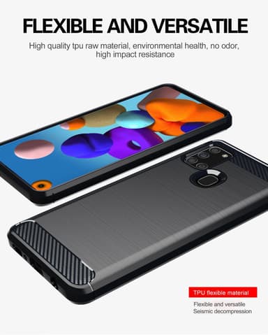 Suojakuori Samsung Galaxy A21s Kotelo (Musta)