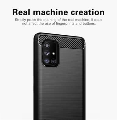 Suojakuori Samsung Galaxy A71 5G Kotelo (Musta)
