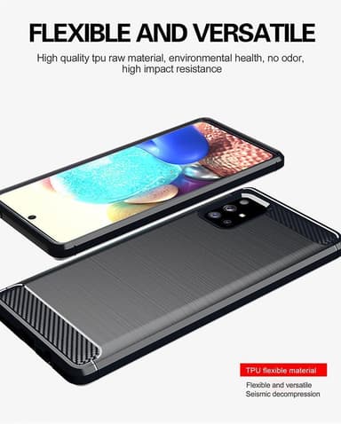 Suojakuori Samsung Galaxy A71 5G Kotelo (Musta)
