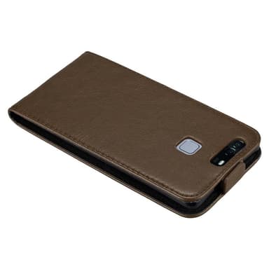 Huawei P9 Suojakuori Lompakkokotelo (Ruskea)