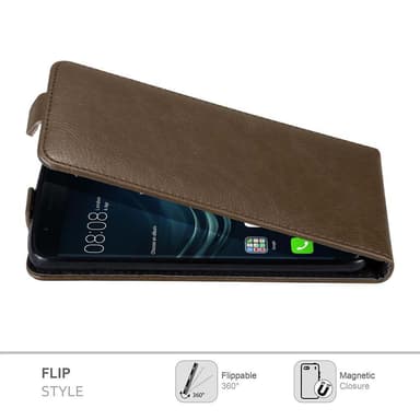 Huawei P9 Suojakuori Lompakkokotelo (Ruskea)