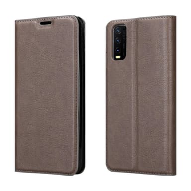 Vivo Y20s Suojakuori Lompakkokotelo (Ruskea)