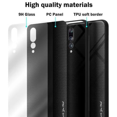 Huawei P20 PRO / P20 PLUS Suojakuori Kotelo (Musta)