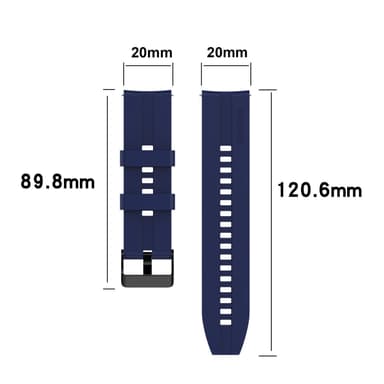 Kellon ranneke 20mm Galaxy Watch 42mm/S2 Classic/Sport