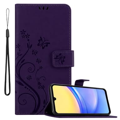 Samsung Galaxy A15 Suojakuori Lompakkokotelo (Violetti)