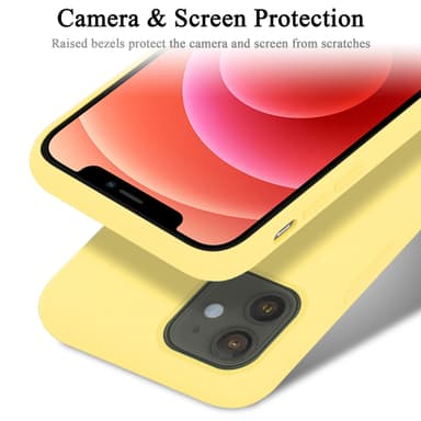 iPhone 12 MINI Suojakuori Kotelo Case (Keltainen)