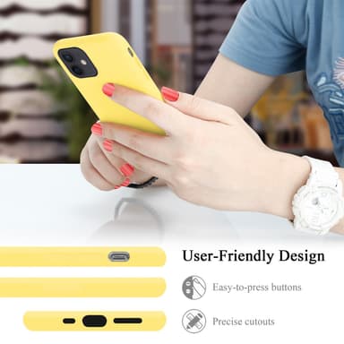 iPhone 12 MINI Suojakuori Kotelo Case (Keltainen)