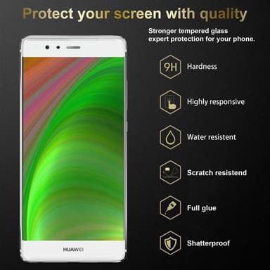 Huawei P9 3x Näytönsuoja Karkaistu lasi