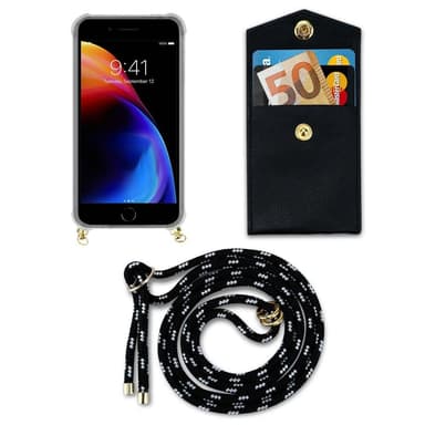 iPhone 7 / 7S / 8 / SE 2020 Suojakuori Kotelo (Musta)