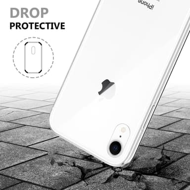 iPhone XR Suojakuori Case Cover (Läpinäkyvä)