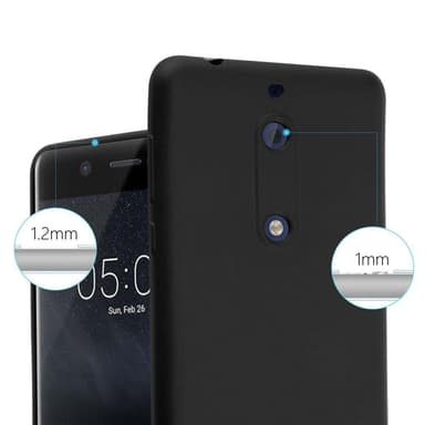 Nokia 5 2017 Suojakuori Kotelo (Musta)