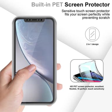 iPhone XR Suojakuori Case Cover (Läpinäkyvä)