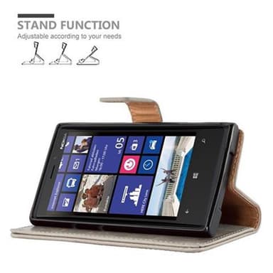 Nokia Lumia 920 Suojakuori Lompakkokotelo (Ruskea)