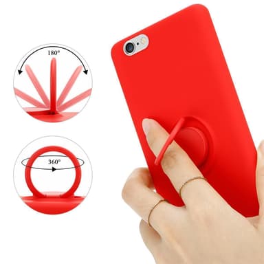 iPhone 6 PLUS / 6S PLUS Suojakuori Kotelo (Punainen)