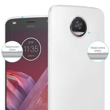 Motorola MOTO Z2 Suojakuori Kotelo (Hopea)
