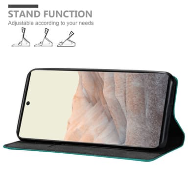 Google PIXEL 6 PRO Suojakuori Lompakkokotelo (Turkoosi)