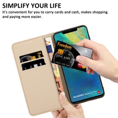 Huawei MATE 20 PRO Suojakuori Lompakkokotelo (Sininen)