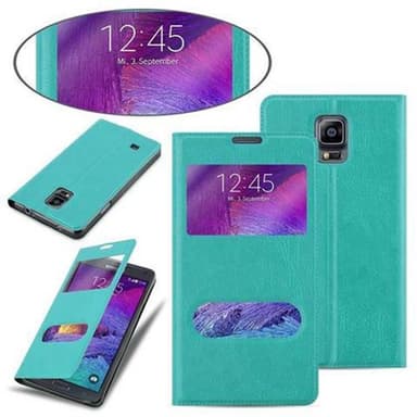 Lompakkokotelo Samsung Galaxy NOTE 4 Case (Turkoosi)