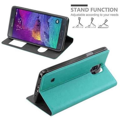 Lompakkokotelo Samsung Galaxy NOTE 4 Case (Turkoosi)