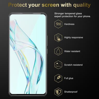 ZTE Axon 30 3x Suojakalvo Karkaistu lasi Näytönsuoja