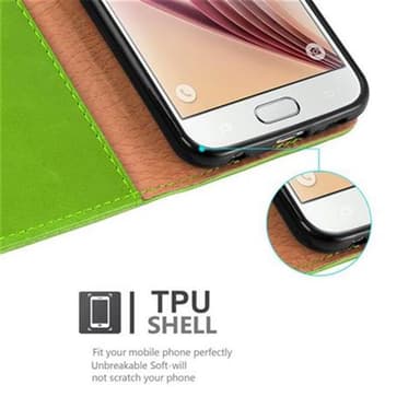 Samsung Galaxy S6 Suojakuori Lompakkokotelo Case Cover
